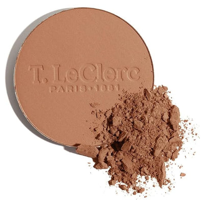 T.LeClerc Rice Compact Powder – Anti-Aging Pressed Powder with Brown Rice Ferment – Long-Lasting Natural Matte Finish – Moisturizing | Non-Comedogenic Face Powder (DORÉ, 9G)