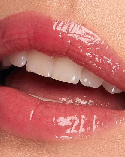 MAKE Beauty Serum Balm Hydrating Lip Oil. Vegan Moisturizing Lip Gloss with Plumping Effect. Lip Treatment Cream for Soft, Smooth, Shiny Lips - Shade, Pink Cerise