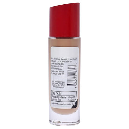 Rimmel London Lasting Finish 25HR - 303 True Nude - Foundation, 25-Hour Wear, Full Coverage, Waterproof, 1oz