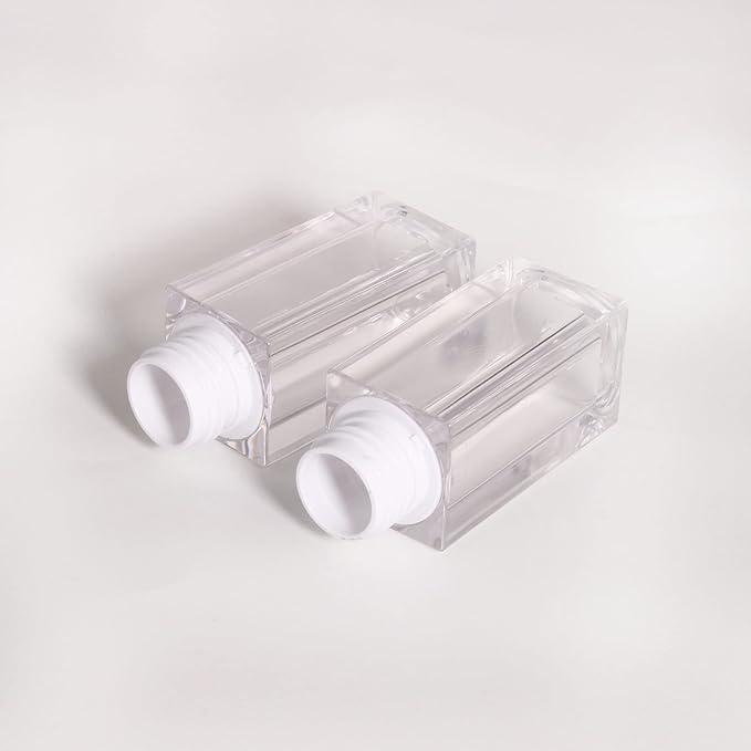 24pcs 5ml Empty white square lipgloss tubes bulk wholesale with big wand lipgloss containers…