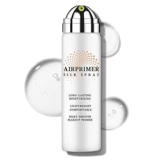 Airbrush Primer Face Makeup,Hydrating Primer for Oily and Mature Skin,Smoothes Skin Texture,Minimizes Appearance of Pores,Contains Hydrolyzed Silk and Hyaluronic Acid