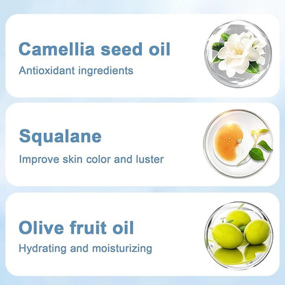 20PCS Mini Clensing Oil for Face, Jojoba & Camellia Oil Makeup Remover Travel Size, Lightweight Softening Soothing Gentle for All Skin Types, Individually Packaged Units, 2ml x 20 Capsules