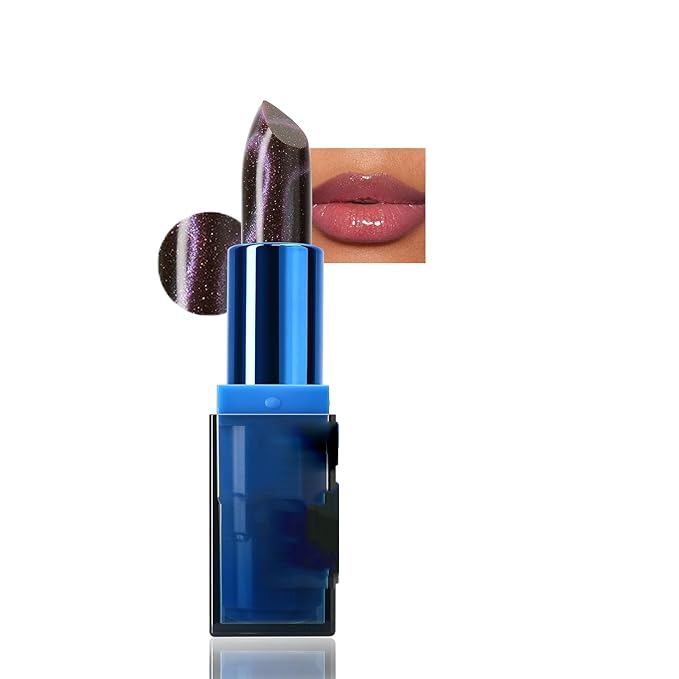 Color Changing Lipstick, Labial Cambia De Color De Cat's Eye PH-changing Lip, Tinted Lip Balm, Long Lasting 24 Hours Moisturizing Glossy Shine Lip Gloss for Women, 01# EUPHORIA