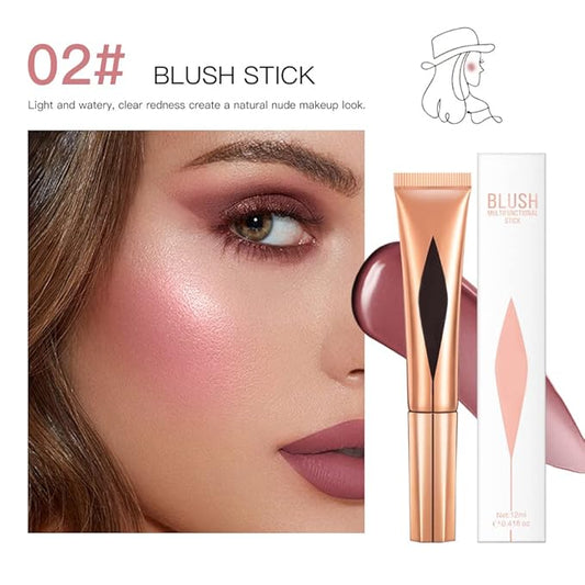 Concealer Stick,Contour Stick Makeup Liquid Highlight and Contour Wand,Cream Contour Stick with Soft Cushion Applicator,Foundation Highlight Makeup Bronzer Stick for Face