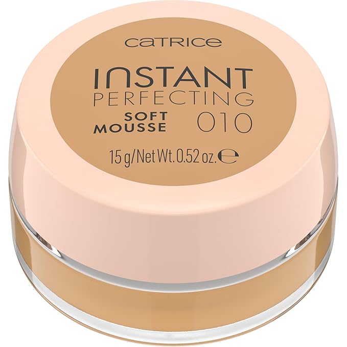 Catrice | Instant Perfect Soft Mousse | Color Correcting, Medium-Buildable Coverage, Visibly Blurs Pores | Vegan & Cruelty Free (010 Warm Beige)
