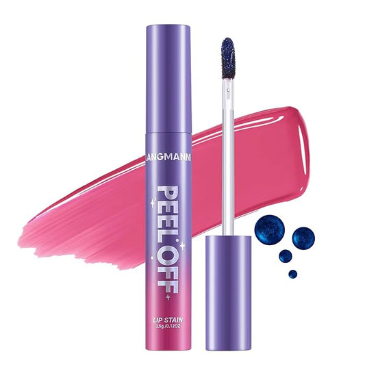 Jolilab Quick Lip Stain Peel Off,Wipe Off,Waterproof,Transfer proof,Highly Pigmented,Ultra Long Lasting Peel Off Lip Makeup With Matte finish for All-day Wear.（#01 Deep Plum）