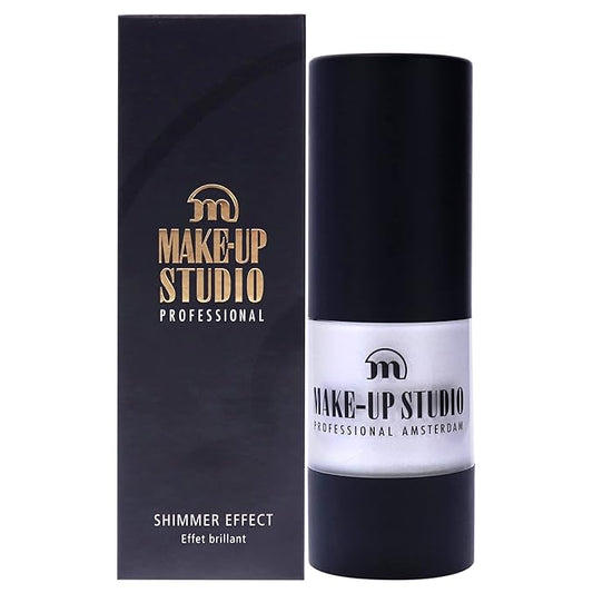 Professional Make-Up Shimmer Effect Face Highlighter - For All Skin Types - Easy To Use - No Fallout - Subtle To Maximum Effect - Has A Light Texture That Blends Well - Silver - 0.51 Oz