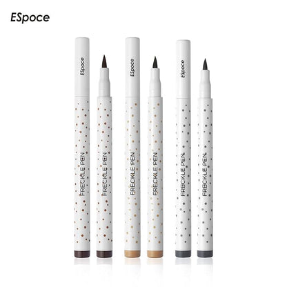 Freckle Pen 3 Colors Waterproof Long Lasting Quick Dry Small Spot Natural Like Face Freckle Makeup Pen, Dark Brown, Light Brown and Grey, Upgrade Design