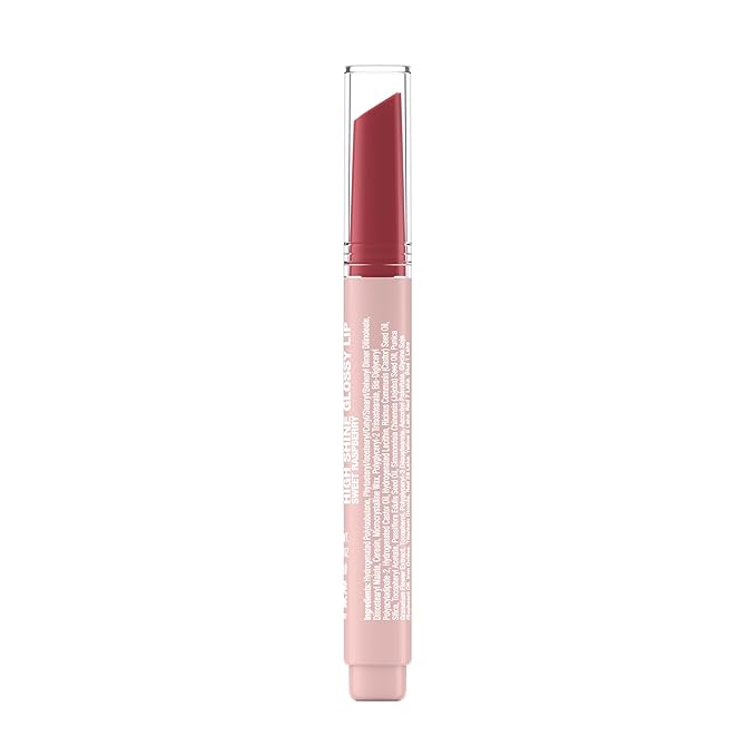Neutrogena High Shine Glossy Lip with Maracuja Oil + Vitamins & Antioxidant Vitamin E, Nourishing Glossy Lip, Non-Retractable, Pigmented For Buildable Color, Sweet Raspberry, 0.07 oz
