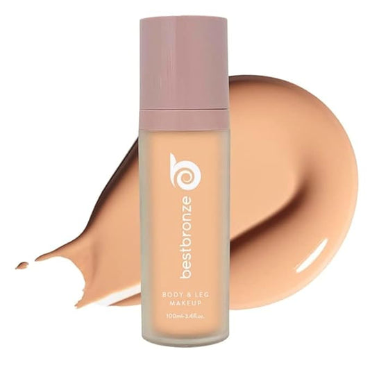 Best Bronze Bombshell Body Makeup - Tattoo Cover Up Makeup & Body Foundation Waterproof - Tattoo Concealer Waterproof for Scars, Varicose Veins Cover Up & Leg Foundation (N5 Rosy Beige)