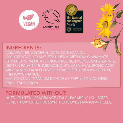 Rachel Couture Lightweight Liquid Foundation with Buildable Coverage & Matte Finish | Vegan & Cruelty-Free | Skin-Nourishing Arnica Extract Infusion - 1.18 Fl Oz - Caramel