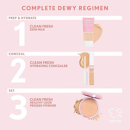 COVERGIRL Clean Fresh Pressed Powder, Rich, 0.35 Oz