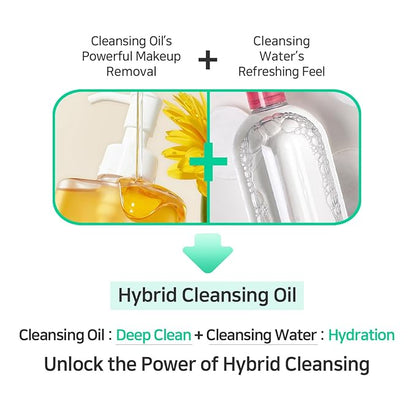 Deep Cleansing Oil Makeup Remover for Face, Heartleaf BHA Tea Tree Mild Soothing Pore Tightening Blackhead Care. Heartleaf Pore Zero Cleansing Oil 200ml 6.76 Fl. Oz.