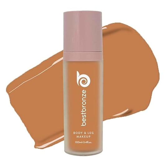 Best Bronze Bombshell Body Makeup - Tattoo Cover Up Makeup & Body Foundation Waterproof - Tattoo Concealer Waterproof for Scars, Varicose Veins Cover Up & Leg Foundation (NC48 Light Glow)