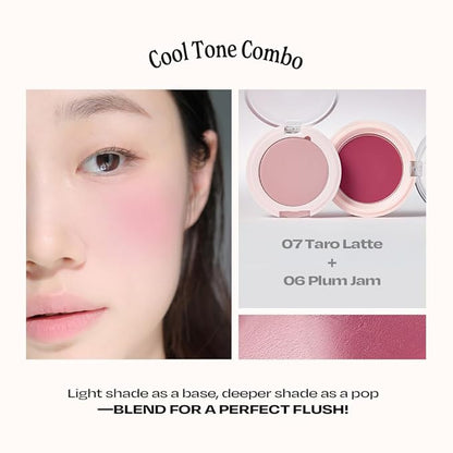 Balmy Cream Cheek No.0 Nudy Apricot | Lightweight, Natural Finish Cream Blush with Blurring Effect | 2.5g