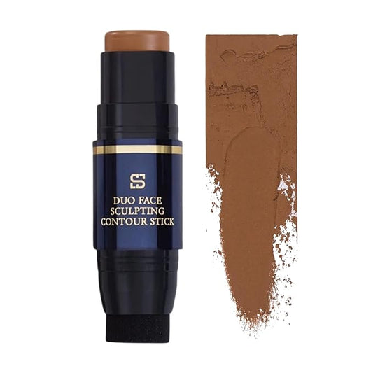 Duo Face Sculpting Contour Bronzer Stick, Dual-Use Applicator for Perfect Sculpt & Blend, Natural Finish, .32 Ounce (Bronze)