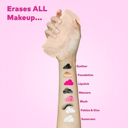 The Original MakeUp Eraser Mini PRO 5-pack, Erase All Makeup With Just Water, Including Waterproof Mascara, Eyeliner, Foundation, Lipstick, Sunscreen and More! Sweet Cream, 5ct.
