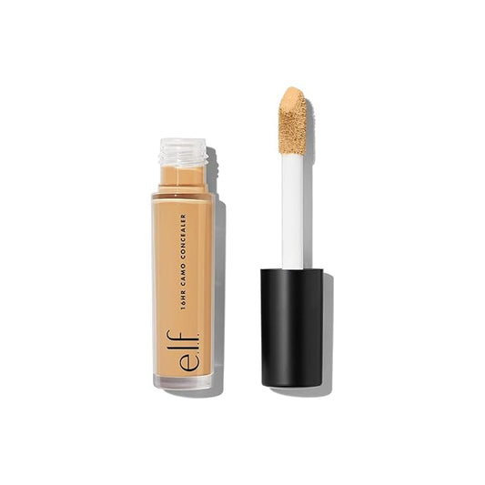 e.l.f. 16HR Camo Concealer, Full Coverage, Highly Pigmented Concealer With A Matte Finish, Crease-proof, Vegan & Cruelty-Free, Medium Sand, 0.2 Fl Oz (Pack of 2)