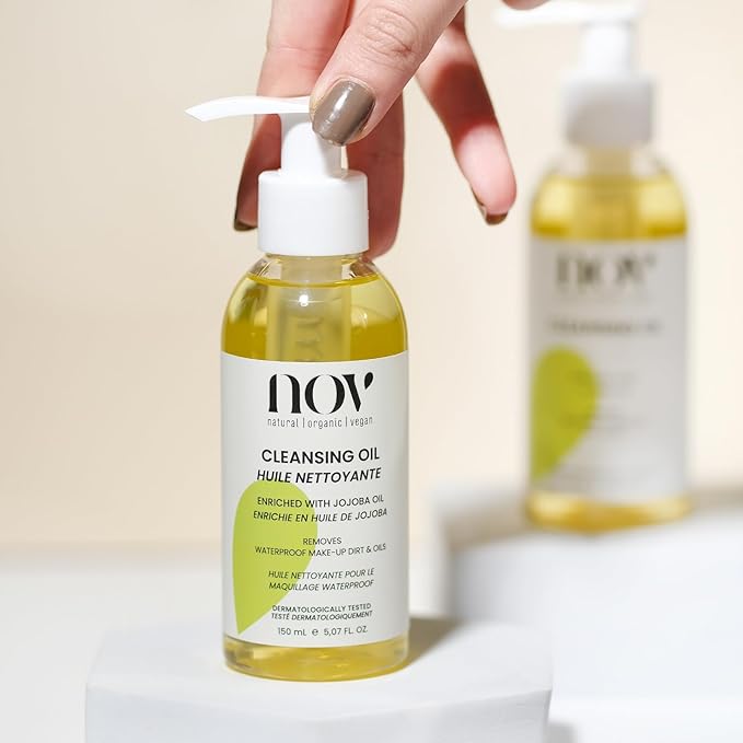 Cleansing Oil - Facial Cleanser for Waterproof Make-Up - Non-Greasy Face Cleanser With Sweet Almond Oil for Hydration - All Skin Types - 5.07 oz