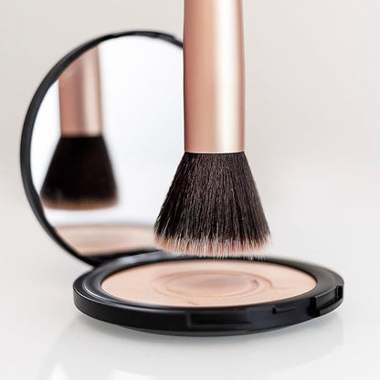 ioly's Beauty pressed powder foundation Compact with powder puff 0.49 OZ Makup fit me powder foundation Makeup full coverage foundation texture powder for men and woman