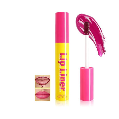 Peel Off Lip Stain, Peel Off Lip Tint Tattoo, Long-Lasting Moisturizing Lip Liner, Waterproof Nourishing Pink Red Lip Liner with Matte Finish, Create A Charming Vibrant Lip Color, 01 Cherry