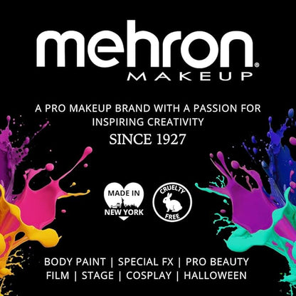 Mehron Makeup Liquid Makeup | Face Paint and Body Paint Perfect for Halloween, Cosplay I Air Brush Compatible 4.5 oz (133 ml) (Blue)