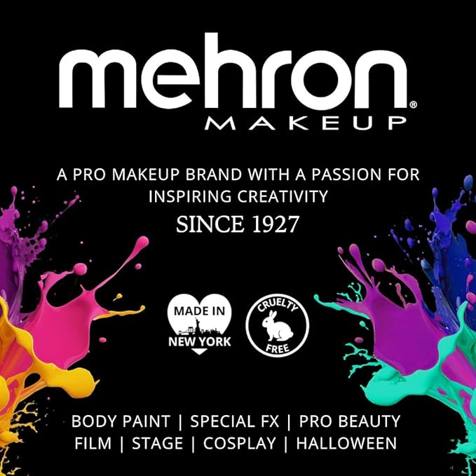 Mehron Makeup CreamBlend Stick | Face Paint, Body Paint, & Foundation Cream Makeup | Perfect for Halloween (.75 oz) (ORANGE)