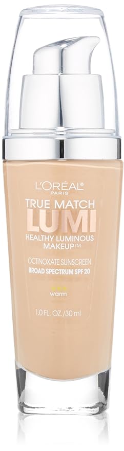 L'Oreal Paris True Match Lumi Healthy Luminous Makeup, W3 Nude Beige, 1 fl; oz.
