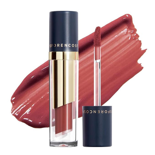FORENCOS Long Lasting Waterproof Lip Stain Liquid Lipstick, Velvet Matte, Longwear, High Pigmentation, Tattoo Lips, Weightless, Smudge-proof, Non-Sticky, Korean Lip Tint Stain Makeup (16 Ruler)