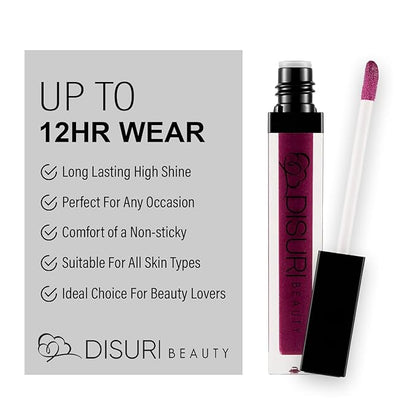 Shimmer Lip Gloss - Non-Sticky Girls Gloss - Long Lasting High Shine - 0.7 FL Oz Gloss for Girls & Women - Cruelty Free - (Sexy Berry Dreams: S20)