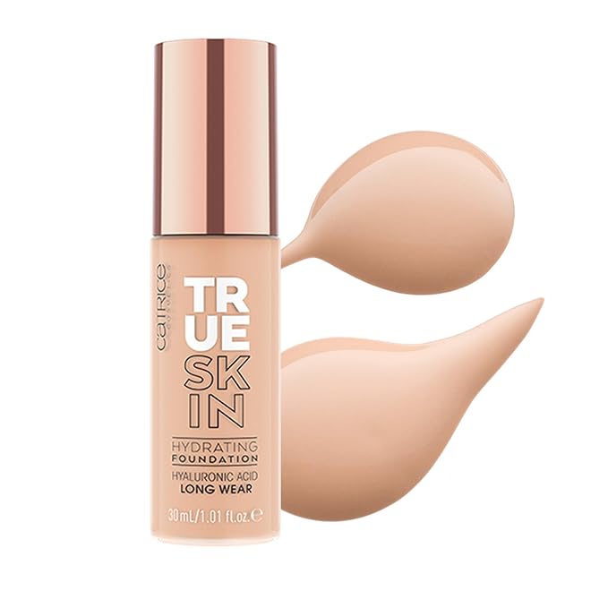 Catrice | True Skin Foundation 18 & The Perfector Poreless Blur Primer Bundle | Full Coverage Makeup | Vegan & Cruelty Free