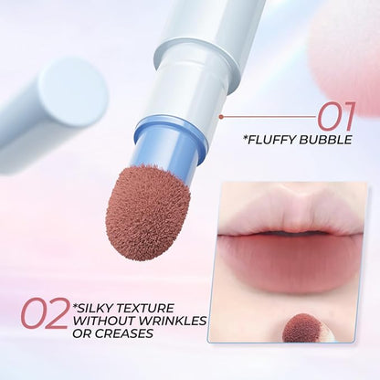 SACE LADY Matte Lipstick Set, Long Lasting Air Cushion Lip & Cheek Cream Non-Stick Cup, Ultra-Smooth Pigmented Non-drying Lip Color for Face Makeup Kit 3Pcs (V03+V04+V05, 3pcs)