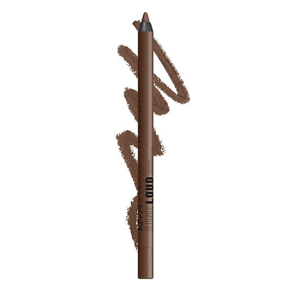 NYX PROFESSIONAL MAKEUP Line Loud Lip Liner, Longwear and Pigmented Lip Pencil with Jojoba Oil & Vitamin E - Rebel Kind (Chocolate Brown)