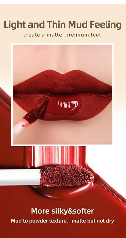 12Pcs Halloween Makeup Black Lipstick Lip Kit, Velvety Liquid Lipstick Waterproof Long Lasting Durable Nude Lip Gloss Beauty Dark Blue Black Purple Lip (Dramatic Lip Collection)