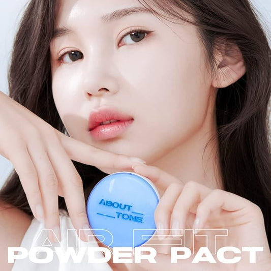 Air Fit Powder Pact + Long Lasting Makeup Coating Fixer BUNDLE SET