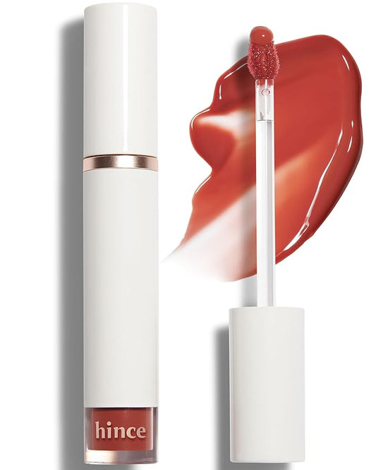 HINCE Mood Enhancer Water Liquid Glow - Non-Sticky & Waterproof Lip Stain for Women - Long Wearing Lip Gloss for Natural and Glass Glow - Moisturizing Liquid Makeup, 0.16 fl.oz. (HARMONIOUS)