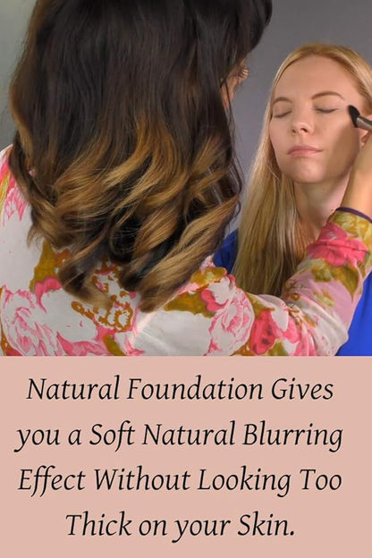 Pressed Mineral Foundation Makeup Tawny With Vitamin and Green Tea Extracts