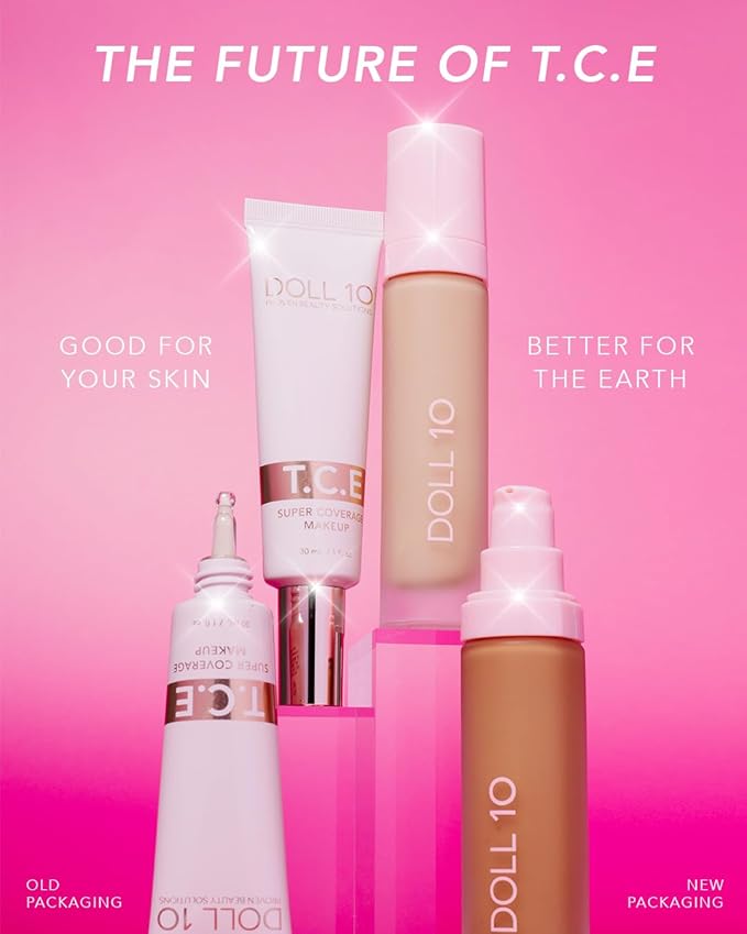 T.C.E This Covers Everything Super Coverage Serum Makeup with Peptides (Tan/Deep, One Size)