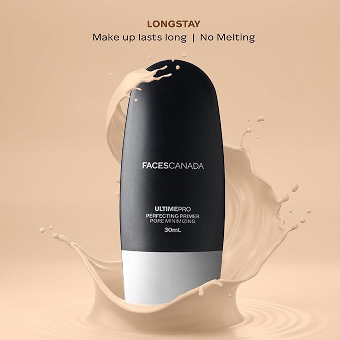 Ultime Pro Perfecting Face Primer | Lightweight & Pore Minimizing | Makes Makeup Long Lasting | Oil Free Matte Primer | 1.01 Fl oz (30ml)