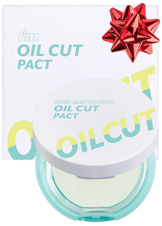 I'm Meme Compact - Oil Cut Pact 0.34 Oz + NOONI Korean Facial Clenaser - Snowflake Whipping Cleanser 5.07 Fl Oz Bundle