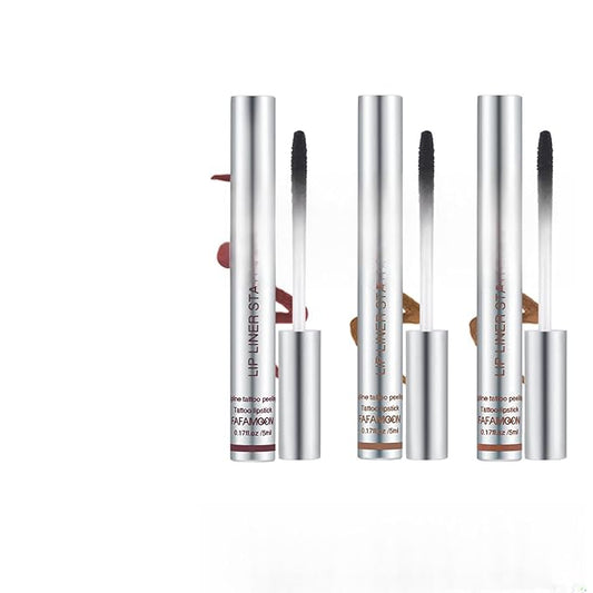 3 PCS Peel Off Lip Liner, Long Wear Tattoo Lip Stain Peel Off, Matte Finish, Long Lasting, Waterproof Peel off Lip Liner Stain (1#2#3#, M)