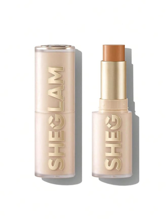 SHEGLAM Skin Magnet High Coverage Foundation Stick Longwear Medium Face Makeup for All Skin Types-Almond