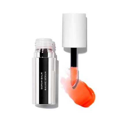 MAKE Beauty Serum Balm Hydrating Lip Oil. Vegan moisturizing lip gloss with plumping effect. Lip treatment cream for soft, smooth, shiny lips - Shade, Sun Flare