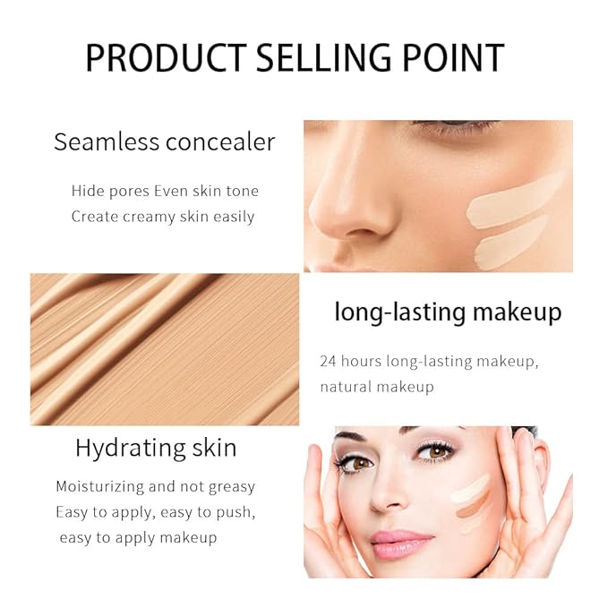 Liquid concealer Foundation Facial Cream Foundation Light and long-lasting liquid foundation Concealer foundation oil - 07#