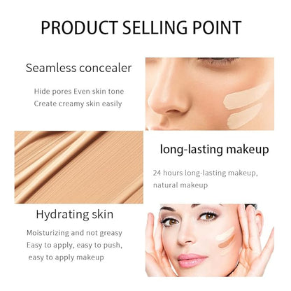 Liquid concealer Foundation Facial Cream Foundation Light and long-lasting liquid foundation Concealer foundation oil - 07#