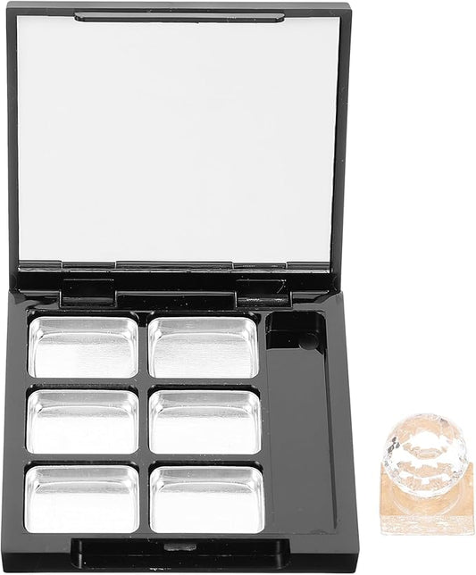 1 Set highlighter empty magnetic palette sample holder Eyeshadow Pallet with Mirror pallet empty eyeshadow pans blush cosmetic Packing box eyeshadow palette