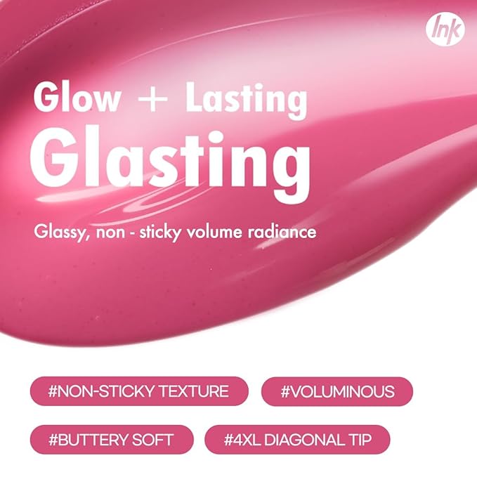 Peripera Ink Glasting Lip Gloss, Non-Sticky, Gloss Shine, 4XL Wand for Easy Application, Korean Lip Gloss, Fuller Looking Lips, Buttery Soft, Long Lasting Lip (017 BERRY BEST)