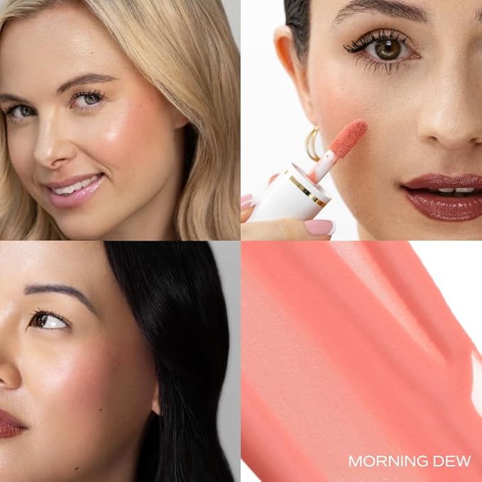 Blissful Moment Dewy Liquid Blush (Morning Dew, 0.27 Fl Oz)