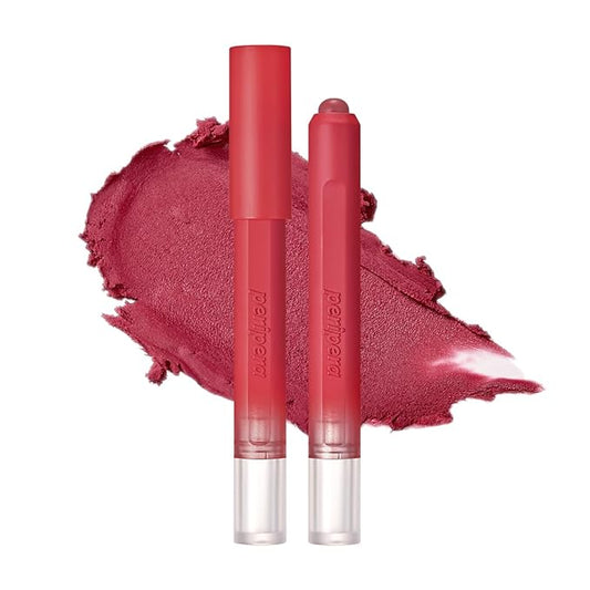 Peripera Slip On My Lip 10 Colors, Long-Lasting Shine Slim Lipstick, Slick Lip Crayon, Long Lasting, Satin, Matte, Glowy Korean Lip, K Beauty (M05 DIZZY LOVE, One Size)