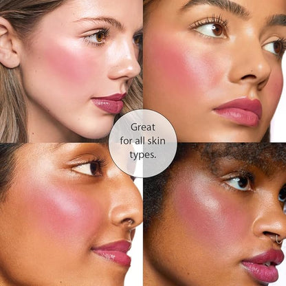 Frilliance Hydrating Cream Blush, Very Berry Glow Tint, Cruelty Free Hypoallergenic for Teens of All Skin Types, 30 ml / 1 fl oz